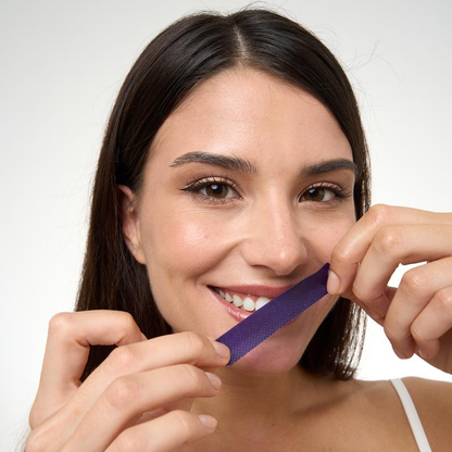 VELORA Purple Teeth Whitening Strips - 7/21 Whitening Sessions - Safe for Enamel - Non Sensitive Teeth Whitening - Peroxide-Free-JAY